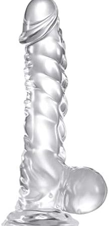9 Inch Transparent Realistic Dildos Long Dildo with Suction Cup, Soft Silicone Clear Dildo Large Giant Monster Dragon Dildo Fake Dildo Dildo Didlo Tail Sex Toy for Women Men Couples
