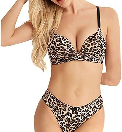 AMhomely UK Stock Sale Women Print Bra With Steel Ring Sexy Suit And Comfortable Girl Underwear Sexy Lingerie Babydoll Sleepwear Nightwear Set Ladies Comfort Cotton Everyday Bra Gift for her Girls