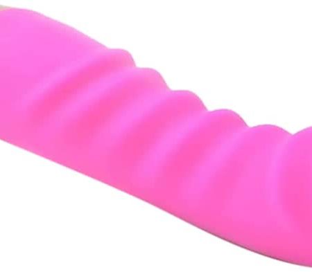 BeHorny 12 Mode Rechargeable Silicone Dildo Vibrator, Pink