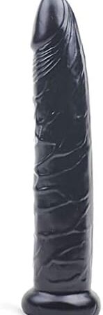 BeHorny Suction Base Realistic Penis Dildo, Strap-On Harness Compatible, Black