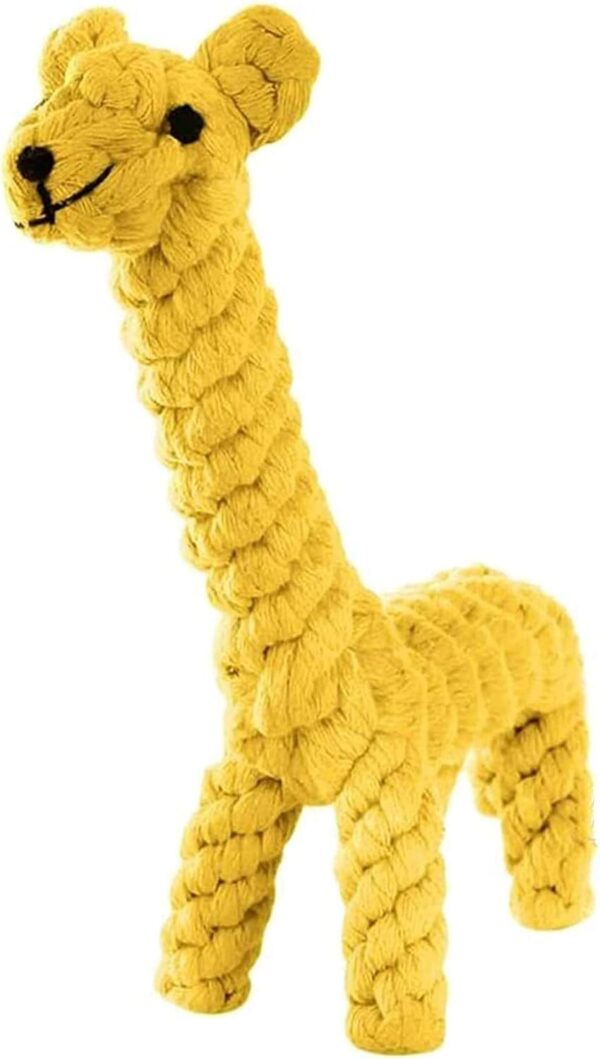 Dog Pet Puppy Chew Toys for Teething Boredom Dogs Rope Ball Knot Training Teeth Dogs Treats Toys for Small Middle Dog (Giraffe)