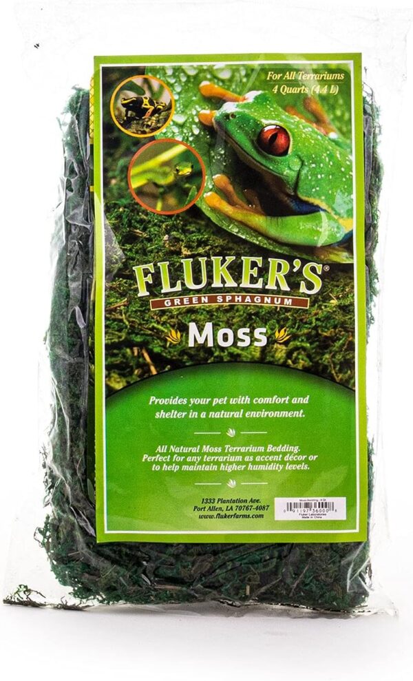 Fluker's Green Reptile Terrarium Moss, 4-Quart