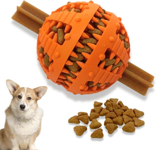 PawsOnlyUK Interactive Dog Toys for Boredom Dog Puzzle Toys Puppy Teething Toys for Small Large Dogs Dog Chew Toys (Small, ORANGE)