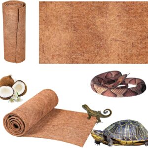 Reptile-Terrarium-Substrate Tortoise-ortoise Bedding & Reptile Carpet Coconut Fiber - 3 Rolls Natural Terrarium Liner Bedding for Bearded Dragon, Leopard Gecko, Iguana, Lizard, Snake, Turtle