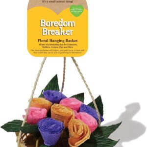 Rosewood Boredom Breaker Floral Hanging Basket, Toy for Small Animals