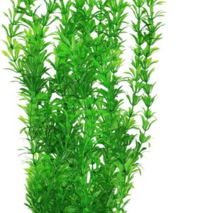 E.YOMOQGG Large Aquarium Aquatic Plants Decoration, Fish Tank Plants 21.5 inch Tall Large Green Plastic Artificial Plant Wild Bush Reeds for Aquarium Fish Tank Aquatic Greenery Decor Decoration (C)