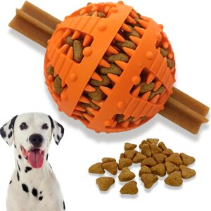 PawsOnlyUK Interactive Dog Toys for Boredom Dog Puzzle Toys Puppy Teething Toys for Small Large Dogs Dog Chew Toys (Large, ORANGE)