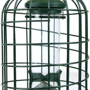 RSPB - Bird Seed Feeder, Hanging Bird Feeder, Easy to Clean, Caged and Squirrel Proof, Suitable for Year-Round Feeding, Quick Assembly, Durable