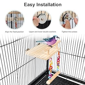 Bird Perches Easy Installation