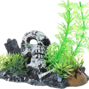 BESPORTBLE 4pcs Reptile Pet Landscaping Skeleton Gecko Hide Aquarium Hiding Holes Reptile Hide Reptile Tank Tall Aquarium Reptile Terrariums Fish Tank Shelter Aquarium Plants Reptilians Resin