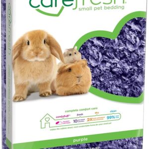 Carefresh Dust-Free Purple Natural Paper Small Pet Bedding with Odor Control, 10L