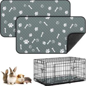 Guinea Pig Cage Liner, Washable 47x24 Inch Thick Soft Guinea Pig Bedding, Super Absorbent Non-Slip Guinea Pig Pee Pad, Suitable for Rabbits, Hamsters, Rats, and Other Small Animal Pets,2 Packs