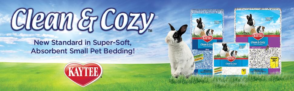 kaytee clean and cozy bedding rabbit hamster guinea pig rodent rat paper absorbent cage fresh care