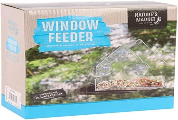 Kingfisher Window Bird Feeder, Transparent, BON-BFWINDOW