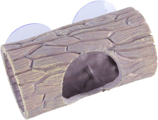 LEJIAJU Reptiles Hideouts Cave Hideouts Suction Cup Attachment For Lizards Hide Rest Reptiles Toy Resin Log Tree