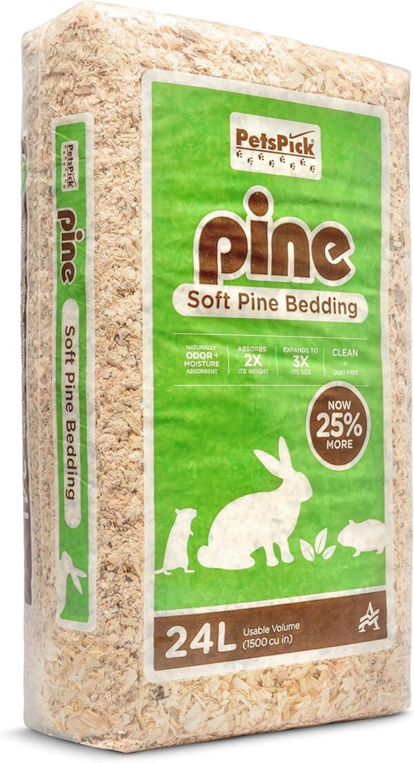 PETSPICK Pine Small Pet Bedding, 24L