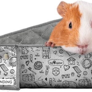 Paw Inspired Critter Box | Washable Guinea Pig Cage Liners with Raised Sides | Fleece Bedding for Guinea Pigs Rabbits, Hamsters, Small Animals | Edge Protected Pee Pads (C&C 2x4)