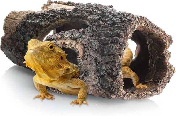 Reptile Hide, Reptile Tank Accessories Climbing Toys Hideaway Caves Decor,Tortoise Hideout for Lizards,Gecko,Turtles,Reptiles,Amphibians,Fish,Snakes, Crabs and Forgs