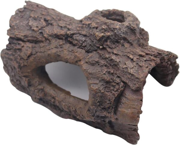 Reptile Hideout, Reptile Cave Rock Hide Cave Simulation Resin Escaping Hidden Habitat Decoration for Bearded Dragon Lizards Gecko Spiders Fish Tank