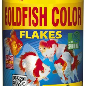 TROPICAL FISH FOOD,GOLDFISH COLOR FLAKES COLOUR-ENHANCING FOOD FOR GOLDFISH, tin 250ml / 50g