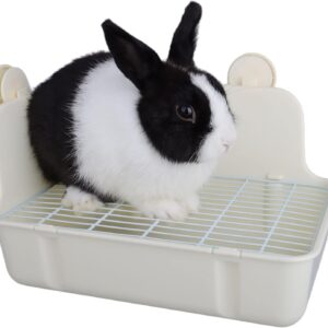 WYOK Potty Trainer Corner Litter Box Pet Pan Bedding Small Animal, Rabbit Hamster Guinea Pig Ferret Gerbil Chinchilla