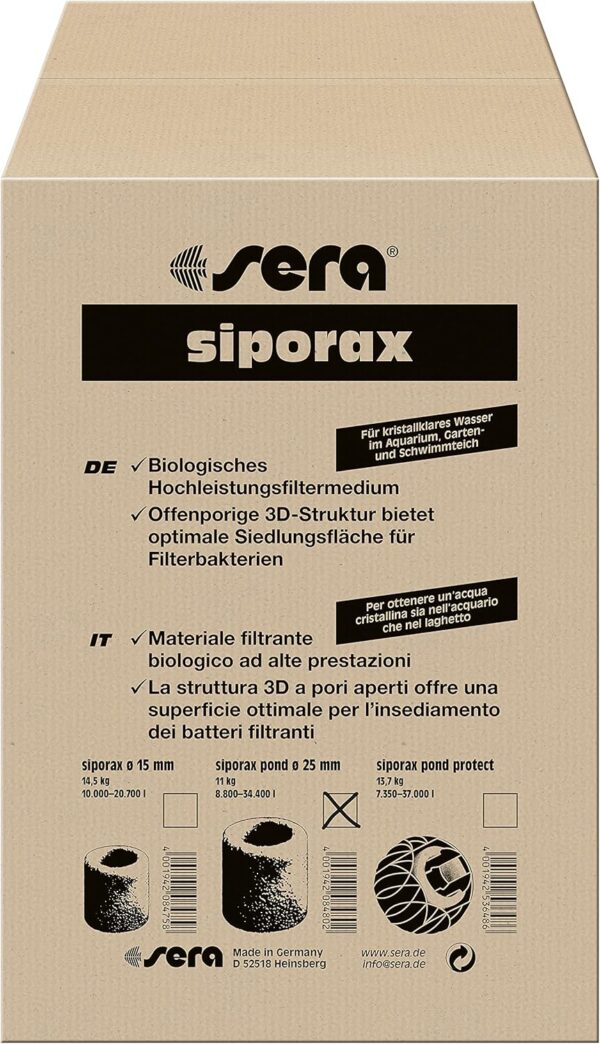 sera Siporax Pond, 25 mm, 50 Litre