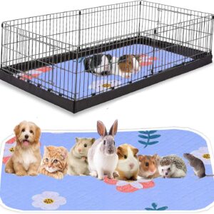 KAKOLOPT Guinea Pig Cage Liners Absorbent Bedding Reusable Washable Pet Mats For Rabbit Hamster Chinchillas Bedding Pet Mat for Small Animals Dog Cat Liners Potty Mat Guinea Pig Accessory