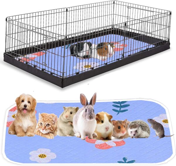 KAKOLOPT Guinea Pig Cage Liners Absorbent Bedding Reusable Washable Pet Mats For Rabbit Hamster Chinchillas Bedding Pet Mat for Small Animals Dog Cat Liners Potty Mat Guinea Pig Accessory