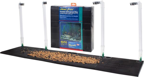 Penn-Plax Premium Under Gravel Filter System - for 40-55 Gallon Fish Tanks & Aquariums (CFU55