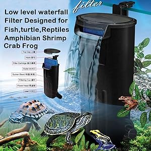 Aquarium waterfall filter