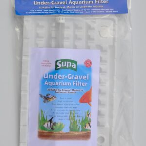 Supa Under Gravel Aquarium Filter, 17in x 11in, Suitable For Tropical, Marine or Cold Water Aquariums Fish Tanks, Made In The UK,