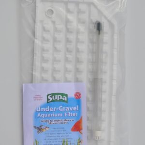 Supa 23 inch by 11 inch Bow Front Under-Gravel Aquarium Filter, Suitable For Tropical, Marine or Cold Water Aquariums/Fish Tanks, Made In The UK,