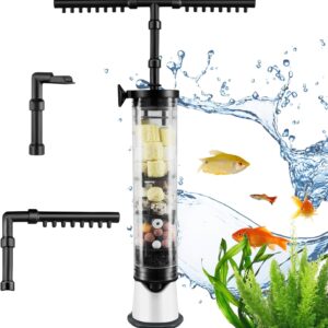 Internal Small Fish Tank Filter Coldwater or Tropical Aquariums,Powerful Internal Filters,Adjustable Submersible Aquarium Filter Pump for Tropical Fish Tank,Flow Rate and Direction Adjustable