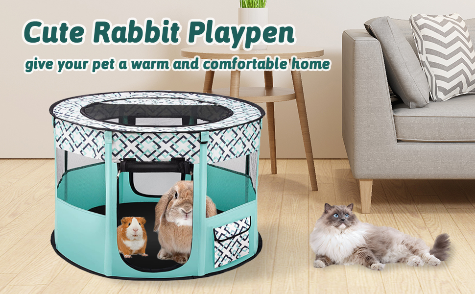 Portable puppy fence Portable Dog Cat Pet fence Cat Playpen Breathable Mesh Material Breathable 