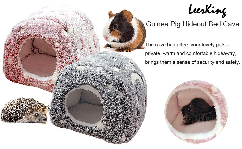 Glow Guinea Pig Bed Hideout Luminous Rat Cozy Bed Hamster Nest Ferret Squirrel Hedgehog Chinchilla