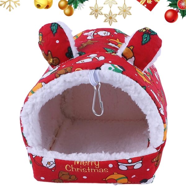 Mtbricey Guinea Pig Bed Soft Warm Cave Hamster Sleeping Bag Cave Nest Cushion Pet Winter House Cage Accessories for Small Animal Rabbit Pig Squirrel Hedgehog Rat Chinchilla Ferret (Style A)