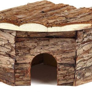 Pet Ting Natural Living Corner House For Small Animals Real Wood Mouse Hamster Gerbil Rat