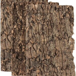 ULTECHNOVO Cork Terrarium Background, 3Pcs Cork Bark Terrarium Backdrop Tank Background Reptile Climbing Wall Decor Habitat Accessories for Turtle Gecko Lizard Tortoise Frog